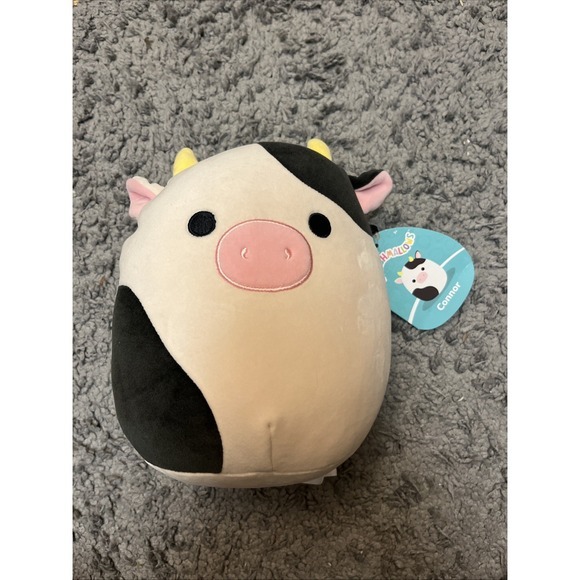 Squishmallows Other - NWT Connor The‎ Cow Squishmallows Stuffed Animal 7.5 Inch Plush